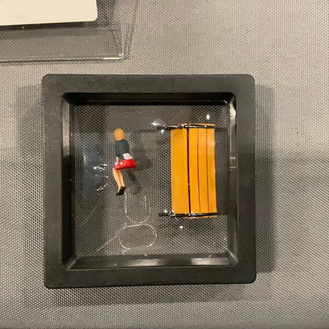 Girl sitting on bench