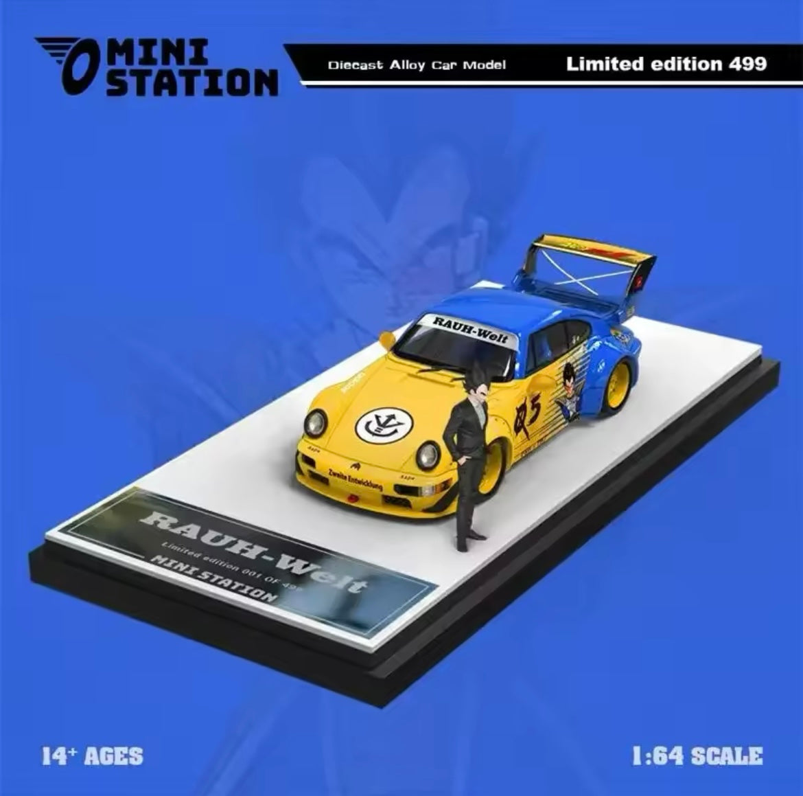 Mini Station Porsche RWB 964 Vegeta Version (Includes figure)