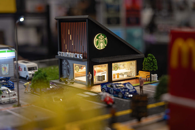 American Coffee Shop Diorama