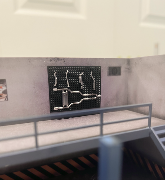 Exhaust Wall mount display