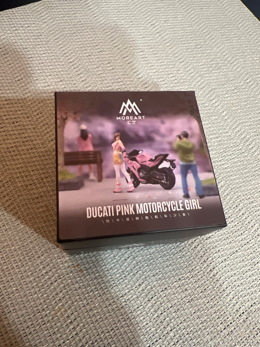Ducati Pink Motorcycle Girl