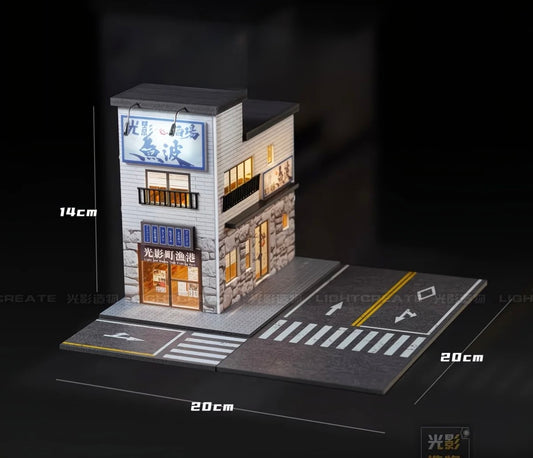 Japanese Seafood Restaurant Diorama Set