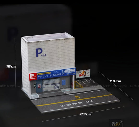 Japanese Parking Garage Diorama Set